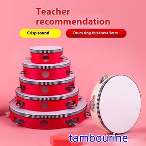 Orff แทมบูรีนเด็กระฆังมือเต้นรำไม้สอนสำหรับโรงเรียนอนุบาลเครื่องดนตรีใน<span class=keywords><strong>กระเป๋า</strong></span> - Product Image 5