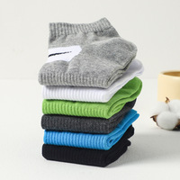 Chaussettes Crew en coton pour hommes, chaussettes de course à pied, imprimées, absorbant la sueur, logo ODM, vente en gros d'été