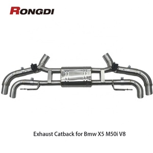 ท่อไอเสียสแตนเลส 304 ประสิทธิภาพสูงสำหรับ BMW X5 M50I V8 4.4T ปี 2019-2022 ระบบไอเสียแบบสปอร์ตพร้อมวาล์ว - Product Image 2