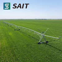 Équipement d'irrigation agricole avec moteur d'entraînement robuste, système d'arrosage par canon pivotant central pour les grands champs agricoles