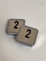 Bouton d'ascenseur Cop Lop, bouton poussoir d'ascenseur, bouton carré de 32 mm
