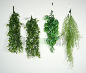 Plantes murales artificielles <span class=keywords><strong>de</strong></span> décoration, vente en gros, feuilles d'herbe, plantes d'eucalyptus en plastique, suspension <span class=keywords><strong>murale</strong></span>, vente en gros - Product Image 2