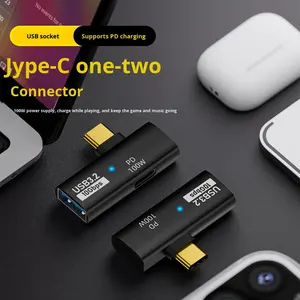 อะแดปเตอร์ Type-C ตัวแยกสัญญาณ <span class=keywords><strong>OTG</strong></span> ขยายฟังก์ชันได้หลากหลาย พกพาสะดวก รองรับการส่งข้อมูลความเร็วสูง สำหรับโทรศัพท์มือถือ แฟลชไดรฟ์ <span class=keywords><strong>USB</strong></span> แล็ปท็อป DC ไฟ LED - Product Image 5