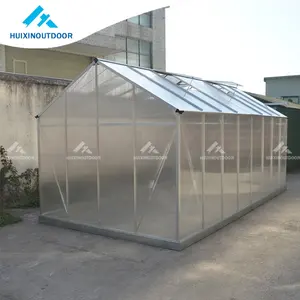 Luxus Hobby kleine Polycarbonat Kunststoff Gewächshaus Garten China billig Fertighaus Winter PC Blatt Gewächshaus zu verkaufen