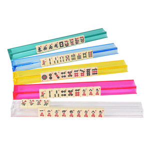 Estante transparente para Mahjong de 17.5 pulgadas (405 mm de longitud) – Empujador de acrílico para fichas de Mahjong estadounidenses - Product Image 1