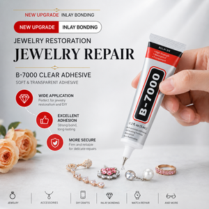Transparent <b>Jewelry</b> <b>Glue</b> Precision Applicator Adhesive Waterproof Crystal Clear for Repair and DIY Crafts - Product Image 4