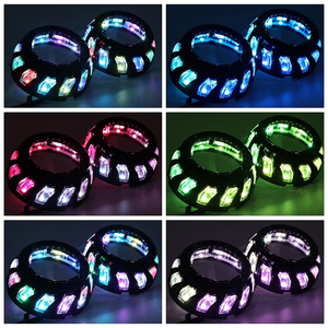 लिनेट्रिक्स आरजीबी गतिशील नेतृत्व वाली परी आंखें काले शरूद जेनन द्वारा हेडलाइट रेट्रोफिट सार्वभौमिक हेडलाइट असेंबली - Product Image 2