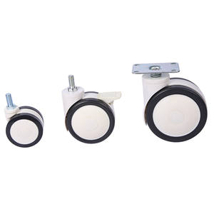 75mm 100mm <span class=keywords><strong>ABS</strong></span> Radlauf mit Bremse für medizinische Geräte Patienten bett Räder pu Nachlauf schwer dutty - Product Image 1