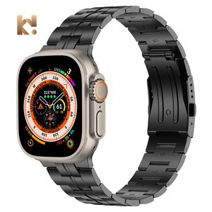 Keepwin Cinturino per Orologio in Titanio di Tendenza per <span class=keywords><strong>Watch</strong></span> 9 8 7 6 <span class=keywords><strong>5</strong></span> 4 3 2 1 38/<span class=keywords><strong>40</strong></span>/41 42/44/45/49 <span class=keywords><strong>mm</strong></span> - Product Image 6