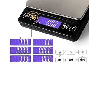 Acier inoxydable Ménage 500g/0.01g Mesure Numérique Électronique Cuisine Poids Balance Alimentaire Tabourets Ce Rohs - Product Image 5