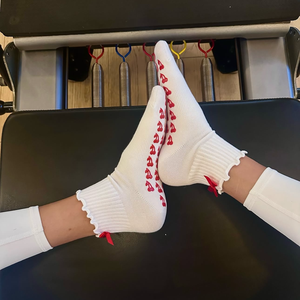 Chất Lượng Cao Cotton Tùy Chỉnh Riêng Logo Thể Dục Chống-Trượt Yoga Pilates Huấn Luyện Viên Dính Không-Trượt Phòng Tập Thể Dục Vớ Thể Thao Với Thêm Grip - Product Image 4