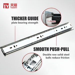 รางเลื่อนลูกปืนแบบยืดหดได้สำหรับตู้เหล็ก ความกว้าง 45 มม. สำหรับลิ้นชัก - Product Image 3