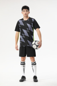 ชุดเสื้อกีฬาฟุตบอลสำหรับทุกเพศทุกวัยของเด็กชุดเสื้อผ้าฟุตบอลแบบซับเหงื่อระบายอากาศได้ดี - Product Image 3