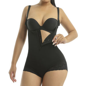 Hot Sale Women's <b>Full</b> <b>Body</b> <b>Shaper</b> High Waist Seamless Shapewear Lace Decoration Wholesale Tummy Control Slimming Fajas Colombian - Product Image 2