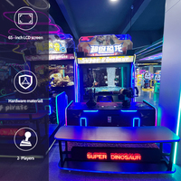 Équipement de parc d'attractions intérieur : Machine de tir Super Dinosaure, simulateur d'arcade à monnayeur pour 2 joueurs, pour enfants et adultes