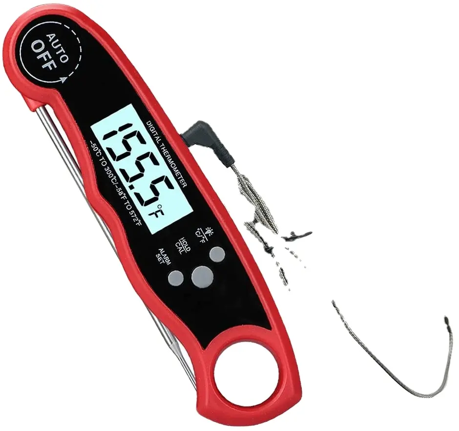 Leave-in meat thermometer
