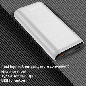 High Capacity PD 22.5W Fast <b>Charging</b> 20000mAh Power Bank with LED Display Type-<b>C</b> & USB Input - Product Image 3