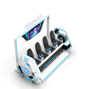 Simulateur de cinéma VR <span class=keywords><strong>4D</strong></span>/8D/9D à 4 places, prix d'usine, machine de jeu de réalité virtuelle intérieure, chaise en fibre de verre - Product Image 3