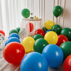 Nouvel ensemble de ballons en latex colorés rouge, jaune, bleu, vert, arche de ballons, guirlande de ballons avec ballon étoile en feuille d'aluminium <span class=keywords><strong>pour</strong></span> fête d'<span class=keywords><strong>anniversaire</strong></span>, fête de remise de diplôme - Product Image 4