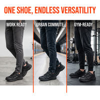 Chaussures de sport pour hommes, baskets de sport personnalisées en usine, noires, à coupe basse, imprimées, en mesh respirant, légères, antidérapantes, avec semelle en caoutchouc