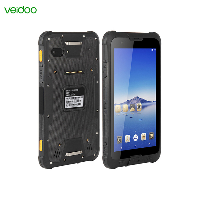 8\" Android IP67 Waterproof Industrial Rugged Tablet 4G+64G 4G LTE Dual GPS NFC RFID Reader Fingerprint Thermometer Compass WiFi