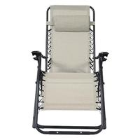 Silla Plegable Portátil de Metal y Tela Oxford para Exteriores, Cómoda, Color Beige, para Camping, Playa, Parque, Disponible en España
