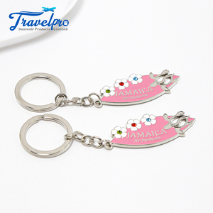 Venta al por mayor logotipo personalizado aleación de zinc brillante niquelado <span class=keywords><strong>Jamaica</strong></span> estilo turístico playa recuerdo tabla de surf forma llavero - Product Image 5