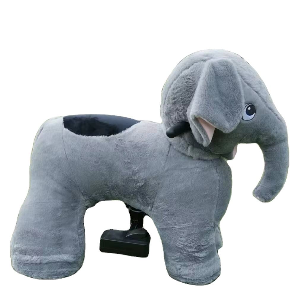 Electric Elephant Plush Ride Fun for Kids Adults