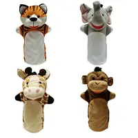 New Style Handpuppe Puppenspiel zeug Kinder Gefüllte Tiger Elefant Affe Giraffe Tier Finger Handpuppen Spielzeug Für Kinder