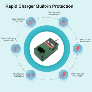 Remplacement pour les batteries <span class=keywords><strong>de</strong></span> perceuse sans fil Makitas 7.2v-18v NI-CD NI-MH <span class=keywords><strong>Chargeur</strong></span> <span class=keywords><strong>de</strong></span> <span class=keywords><strong>batterie</strong></span> ML7010 ML9120 ML1220 ML1420 - Product Image 5