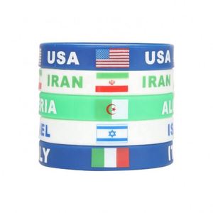 Pulsera Personalizada Inspirada en la Bandera de Palestina Libre - Pulseras de Silicona Impermeables para Hombres y Mujeres |   Apoya Gaza con elástico - Product Image 1