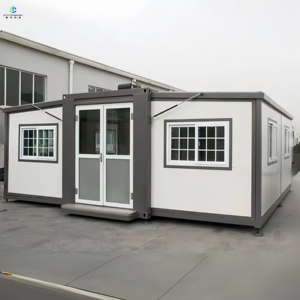 Offre Spéciale : <span class=keywords><strong>Maison</strong></span> Conteneur Modulaire Préfabriquée Extensible de 20 pieds à Double Aile avec 2 Chambres, Salle de Bain et Cuisine pour Usage Résidentiel - Product Image 2