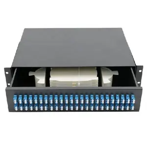 Kustomisasi grosir rak Splitter Plc kaset FTTX 1 * n 1260 ~ 1650 SC APC G657A serat optik PLC Splitter