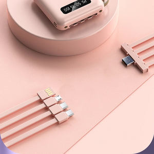 Mini Power Bank de 20000mAh con Pantalla Digital Batería Externa Portátil con 4 Cables para iPhone - Product Image 4