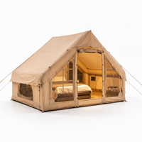 Tente gonflable de luxe à une couche, spacieuse, pour le camping en plein air, pour les séjours de nuit en extérieur