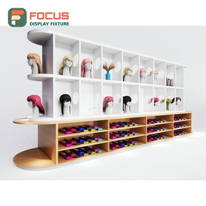 Freestanding Wig Display Rack Multi <b>Shelf</b> Durable Base Human Hair Store Display Rack Fixture Unit - Product Image 2