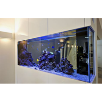 Partition Aquarium Wand montage Clear Viewable Tank aus Acryl, großes Marine Acryl hängendes Aquarium @