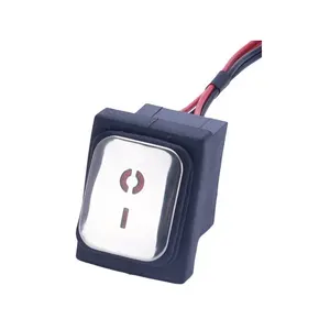 ON OFF 30A/250V Heavy Duty Wiring SPST IP67 Sealed Waterproof T85 Auto Boat Marine Toggle Rocker Switch with LED 12V 220V