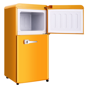 102L fornitura di fabbrica di vendita calda conveniente due porte di <span class=keywords><strong>medie</strong></span> <span class=keywords><strong>dimensioni</strong></span> retro frigorifero congelatore superiore frigorifero inferiore - Product Image 5