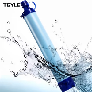Paille filtrante à eau personnelle – Portable et programmable pour le camping, la pêche et les situations d'urgence, option logo personnalisé - Product Image 1