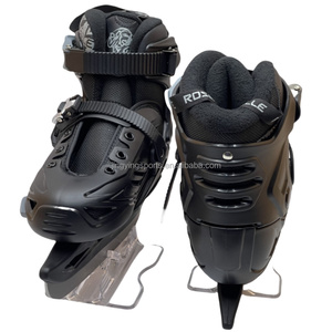 Most Popular Impactive Resistance Plastic Hard Shell Adjustable Sizes Ice <strong>Skates</strong> <strong>Shoes</strong> for Adult - Product Image 3