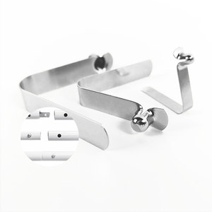 Tùy Chỉnh Thép Không Gỉ Kim Loại Lều Cực Mái Chèo Ống Và Rod Snap V-Clip Khóa V Hình Flast Duy Nhất Đôi Nút Pin Mùa Xuân Clip - Product Image 2