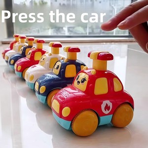 Voiture jouet à friction pour tout-petits, modèle Cartoon Press and Go, avec visage mignon - Product Image 2