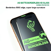 Protection d'écran en verre trempé antistatique 3D sans bordure, finition mate, 500C, pour iPhone 18 Pro Max, 17 Air, 16, 13, 14, 12, 11