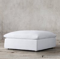 Canapé modulaire en tissu lin Rhoohill, style moderne et luxueux, pour salon, 3 places, avec housse amovible