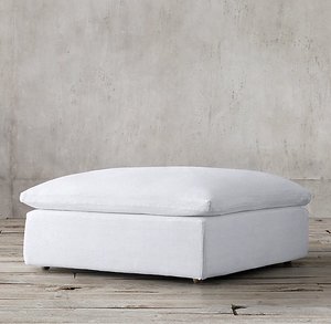 Canapé modulaire en <span class=keywords><strong>tissu</strong></span> lin RH Rhoohill, style moderne et luxueux pour salon, 3 places, housse amovible - Product Image 6