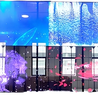 Écran LED transparent d'intérieur P2.64 P3.91 lisible en plein soleil 1800cd Affichage numérique pour la publicité sur les vitrines