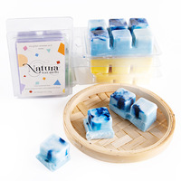 Bloc de cire aromatique artisanal à base de soja et de cire mélangée, sans fumée, à dégradé de couleurs, très vendu, pour la décoration de la maison