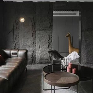 Hiện đại bán buôn PU đá đá nhân tạo Faux đá da Veneer tường bảng điều chỉnh không thấm nước bên ngoài PU tấm ốp cho phòng tập thể dục - Product Image 2