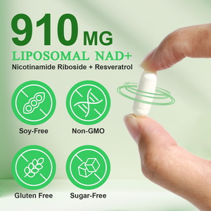 פרטי תווית nad + resveratrol וניקוטינאמיד תוספי מזון oem nad פלוס קפסולות עבור התחדשות תאים - Product Image 2